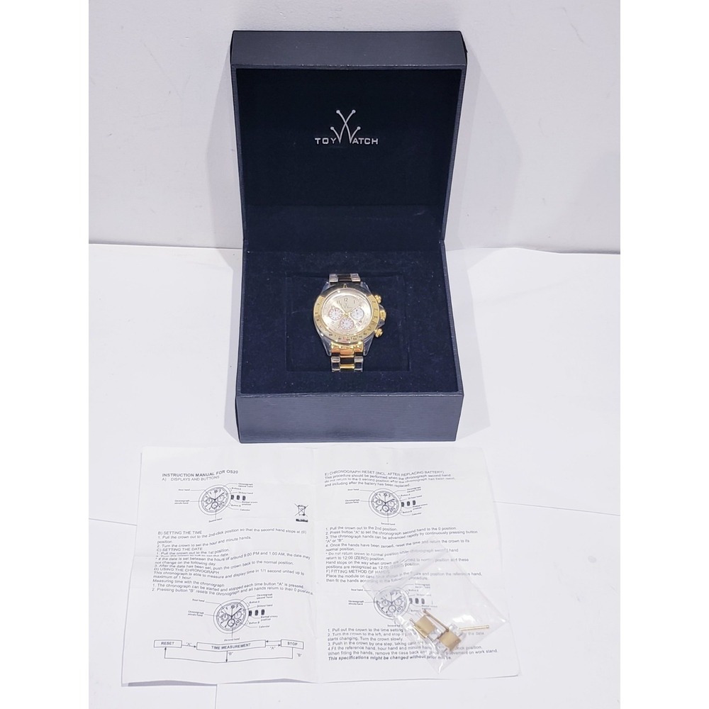 [AS IS] TOYWATCH Chronograph Quartz Analog Men's Watch (READ DESCRIPTION)